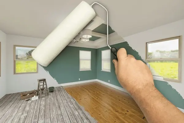 Proyecto de pintura en vivienda moderna en Madrid