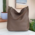 Bolso hobo de cuero hecho a mano: bolso de hombro para mujer, 10 colores. JUNE Etsy España
