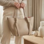 Bolso mujer grande de mano y hombro piel