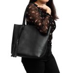 URAQT Bolso De Mano Para Mujer – Cuero PU, 6 Bolsillos, Ligero Y Elegante Para Trabajo Y