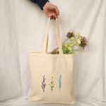 Totebag, tote bag, tote bag aesthetic, tote bag tela, bolsa de tela pintada a mano, bolsa para la compra, bolsa de flores, bolsa decorada Etsy España