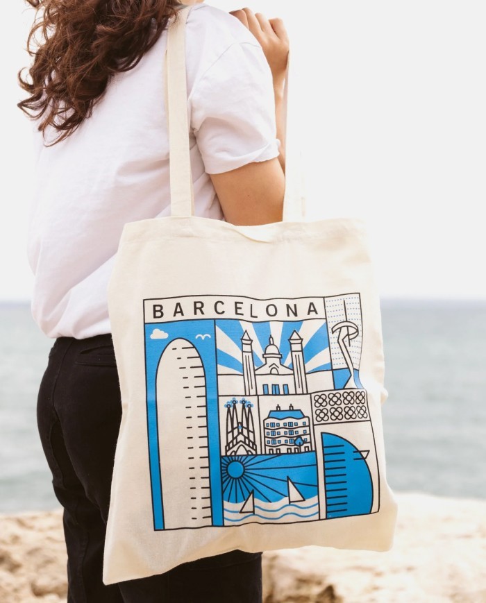 bolsas-tote-912nse-1.jpg Comprar Moda & Complementos | Bolsa Tote Bag Barcelona | Artgaudí Regalos - Imagen 1