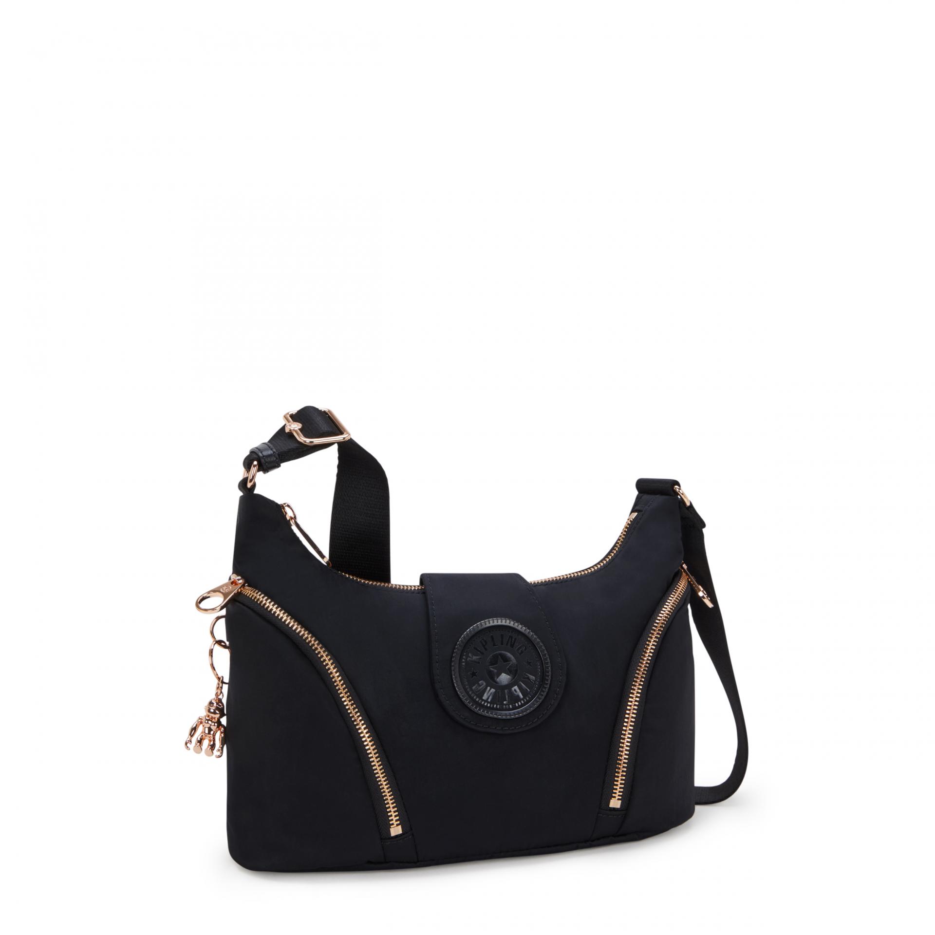 bolso-kipling-005qno-1.jpg Bolso bandolera kipling sera m black rose spice I5107 62Q - Imagen 1