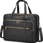 Taygeer Bolso Portatil Mujer, Maletin Portatil 17 Pulgadas Multifuncional | Bolso Trabajo Mujer PU Grande Impermeable Bolso Universidad Mujer ...