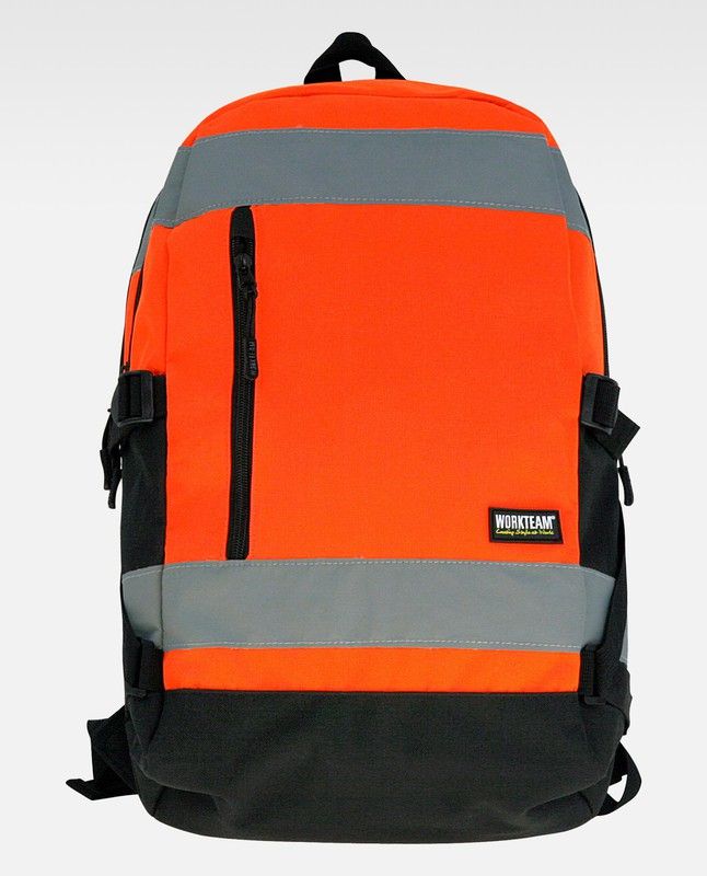 mochila-25-litros-112obf-1.jpg Mochila de alta visibilidad Capacidad 25 litros Naranja — Maxport Vestuario Laboral - Imagen 1
