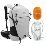 Mochila de senderismo de hidratación INOXTO de 25 litros con bolsa de agua de 3 litros y cubierta para la lluvia