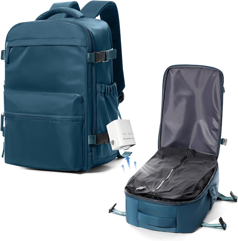 mochila-40x20x30-239cyu-1.jpg suradar Mochila de Viaje Vacio con Bomba Mochilas Cabina Avion 40x20x30 Ryanair Vueling Mochila Compresion al Vacio con Bomba Vacuum Backpack Portatil ... - Imagen 1