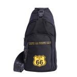 Mochila bandolera para hombre ROUTE 66 Victor de nylon con cremallera