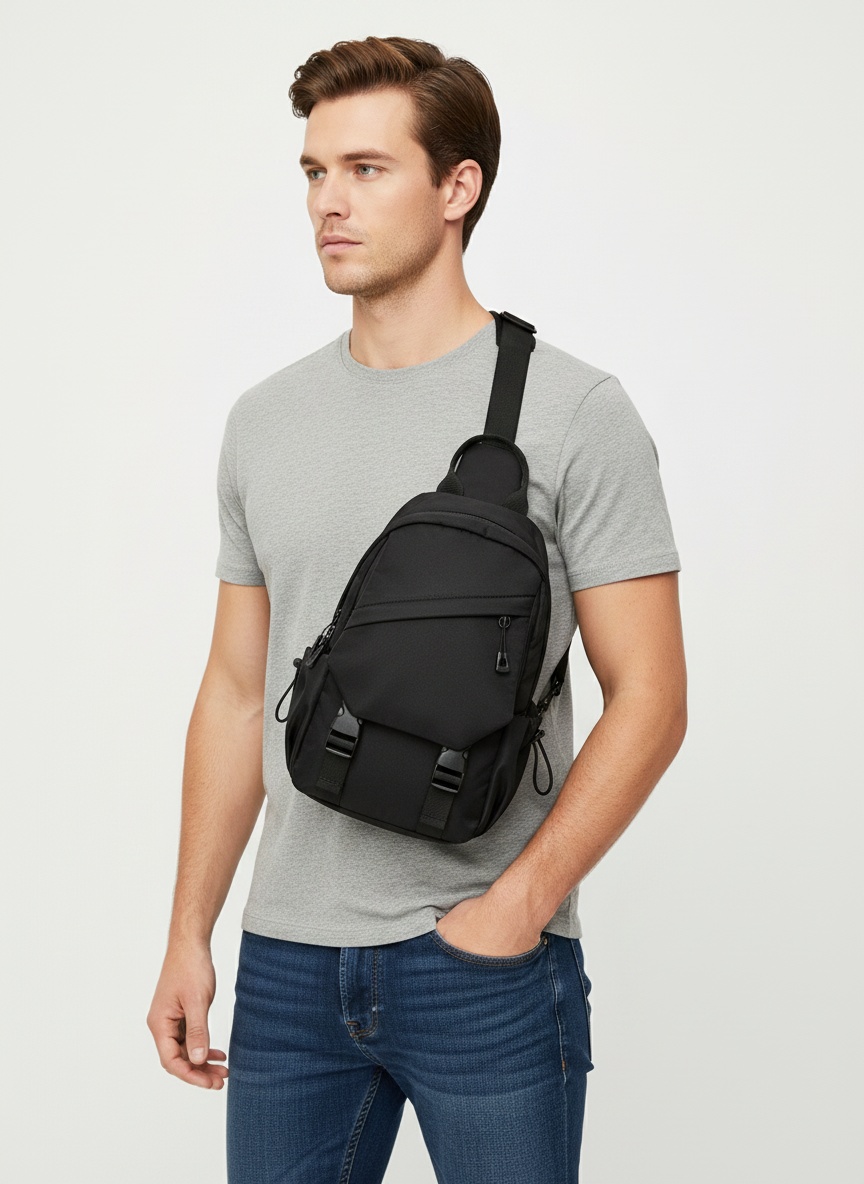mochila-bandolera-hombre-226naj-1.jpg Bolso bandolera urbano | Riñonera de pecho para hombre - Imagen 1