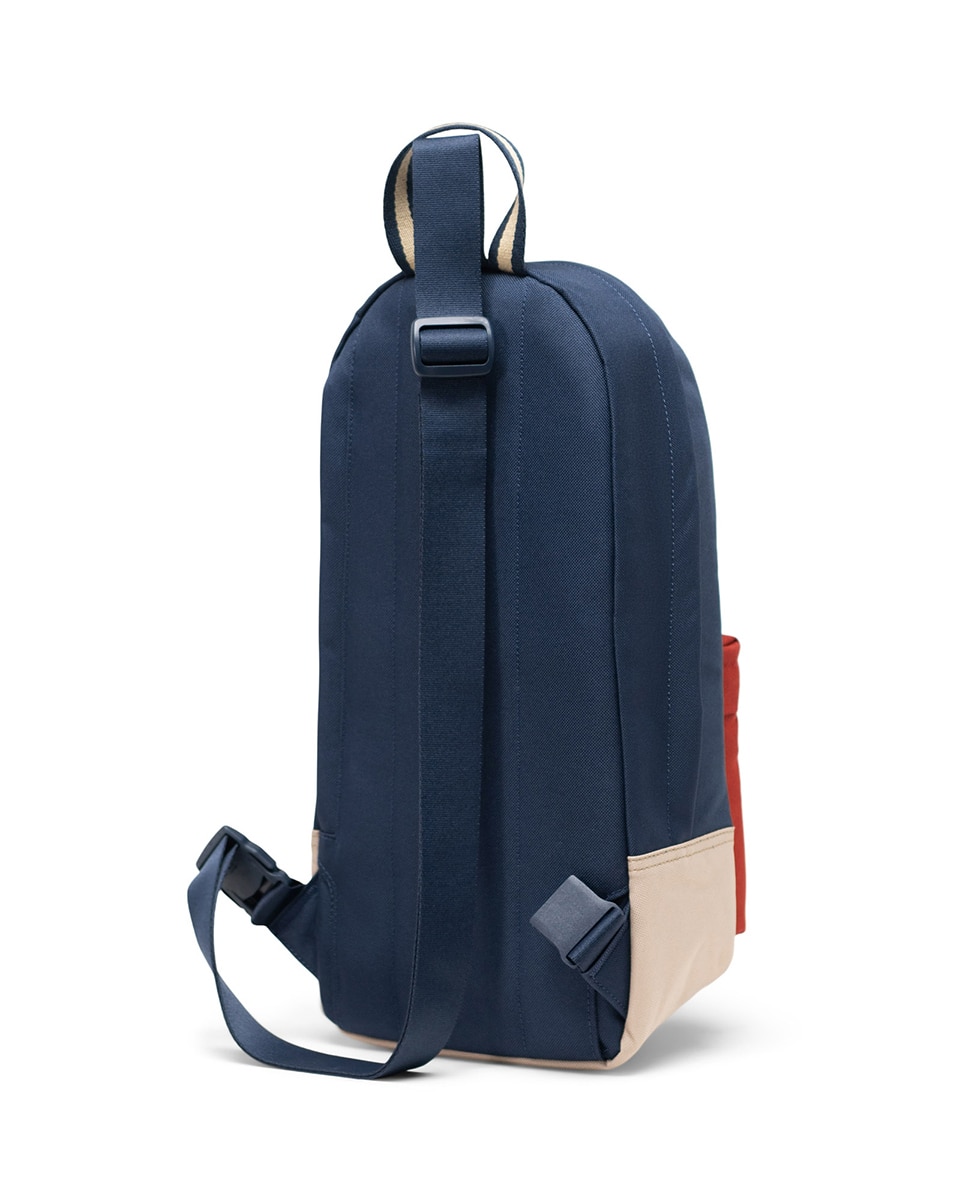 mochila-bandolera-hombre-309vbx-1.jpg Mochila bandolera hombre ecológica de 8 l azul y rojo ocre Azul oscuro Herschel · El Corte Inglés - Imagen 1