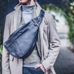 Bolso bandolera para hombre, bolso cruzado negro, mochila para hombre Etsy España