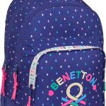 Safta BENETTON DROP Mochila Escolar Infantil, Ideal para Niños de Diferentes Edades, Cómoda y Versátil, Calidad y Resistencia, 32x15x42 cm : ...
