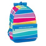 Mochila United Colors Of Benetton Stripes 46cm Adaptable