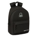 Mochila Casual BENETTON BASICS Negro, 41 cm. Portátil 14,1