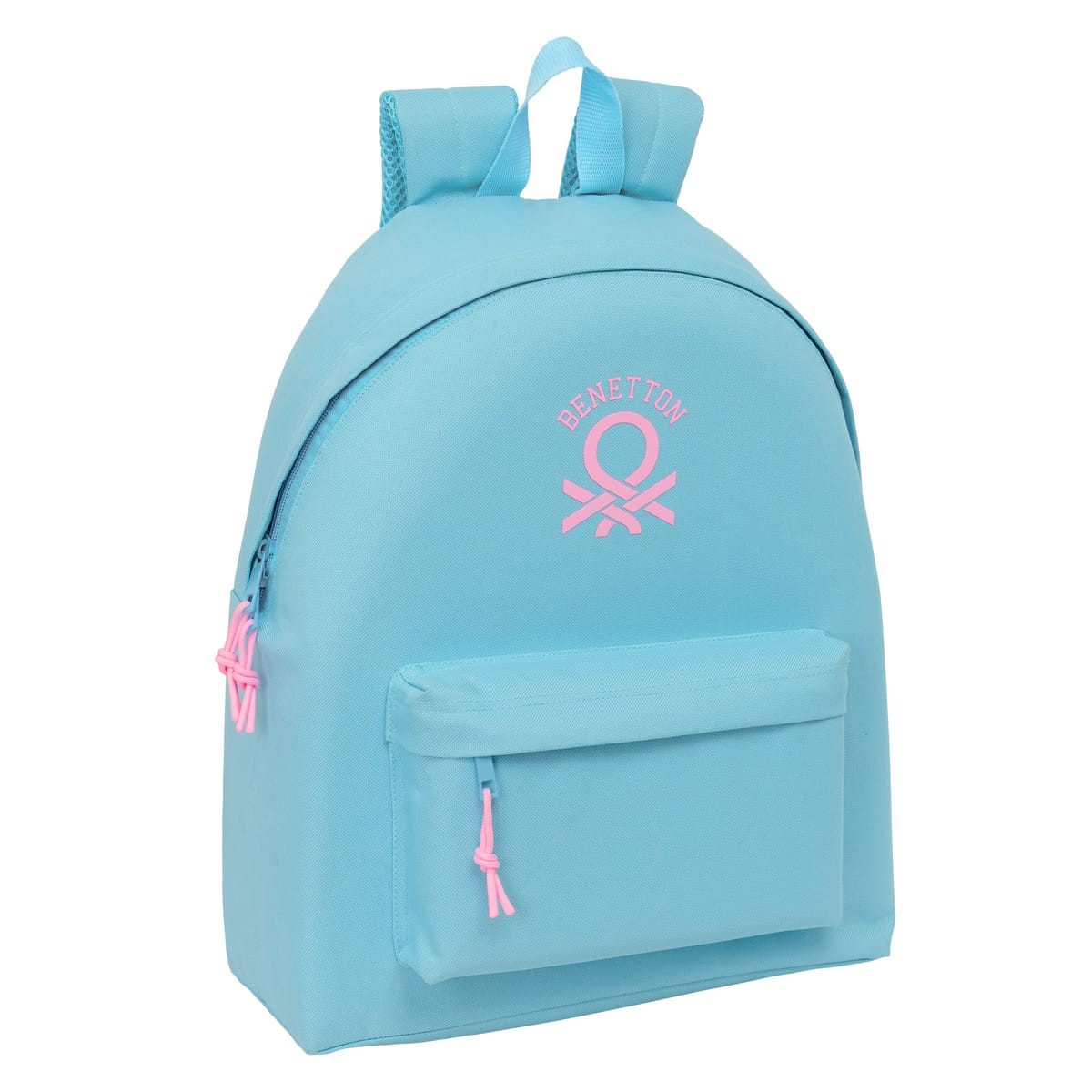 mochila-benetton-979uwy-1.jpg Mochila Casual BENETTON BASICS Celeste, Day Pack 42 cm. - Imagen 1
