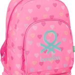 Safta BENETTON HEART Mochila Grande con Ruedas, Compacta, Extraíble, Ideal para Niños de Diferentes Edades, Cómoda y Versátil, Calidad y ...