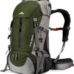 Mochila Camping Bolso De Camping Loowoko Mochila De Senderismo 50l Mochila De Viaje Para Acampar Con Funda Para Lluvia Sin Marco Interno