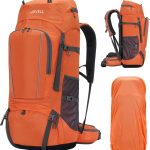 70L Mochila de Senderismo con Cubierta para Lluvia, Paquete de Viaje y Camping para Deporte al Aire Libre, Escalada, Excursionismo y Senderismo, ...
