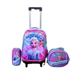 IvyH Mochila Con Ruedas De 16 Pulgadas Para Niñas 6 Ruedas, Trolley Desmontable, Impermeable, Acolchada Para