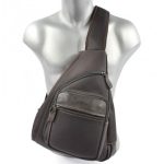 Mochila cruzada de Hombre, Francinel Porto, combinado Lona y Piel