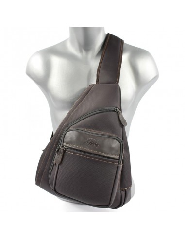 mochila-cruzada-hombre-112wxh-1.jpg Mochila cruzada de Hombre, Francinel Porto, combinado Lona y Piel - Imagen 1