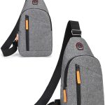 Mochila cruzada para hombre, bolsa de hombro, bolsa de mensajero, bolsa de teléfono, bolsa de mano, riñonera para senderismo, viajes, camping, deportes, Gris : Amazon.es: Moda