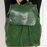 Mochila de mujer de cuero genuino Glamorous by GLAM Santa Croce Verde Glamorous by GLAM Santa Croce Bolsos de piel Mochilas GLAM, protože chci být odlišná!