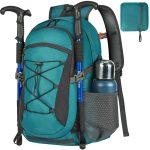 RAINSMORE Mochila Plegable Impermeable de 40 Litros para Senderismo, Mochila de Viaje Unisex Ligera para Marcha Camping Excursiones Acampadas Montaña al aire libre, Verde : Amazon.es: Deportes y aire libre