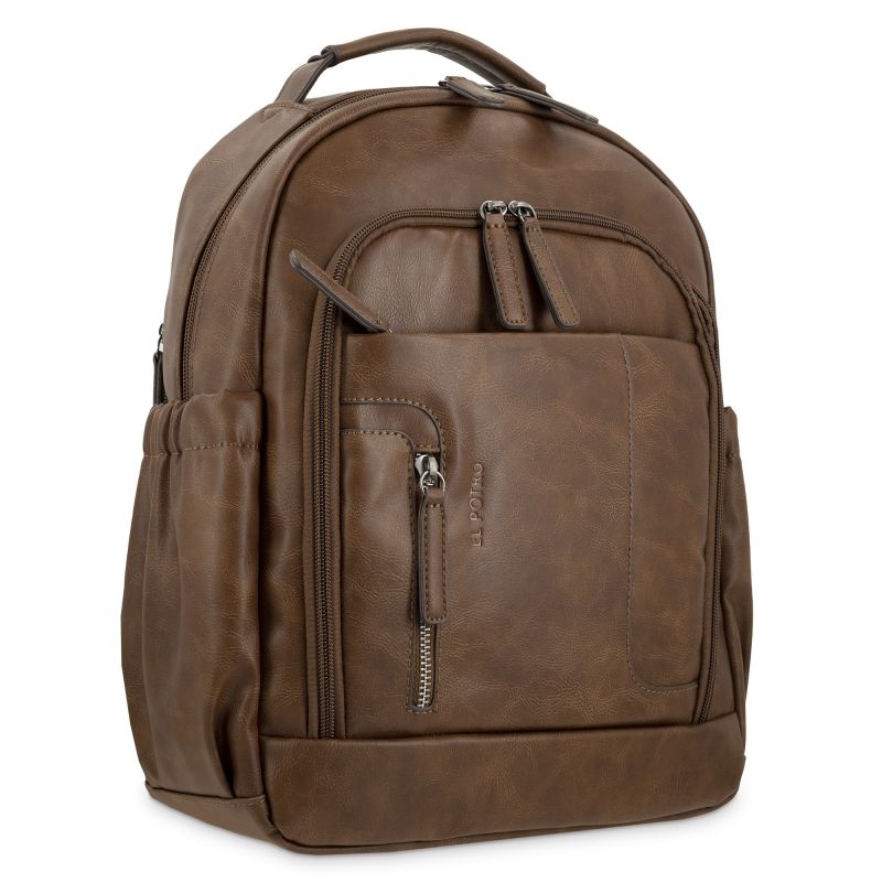 mochila-de-cuero-hombre-287loj-1.jpg Mochila piel sintética hombre cuero juvenil - Imagen 1