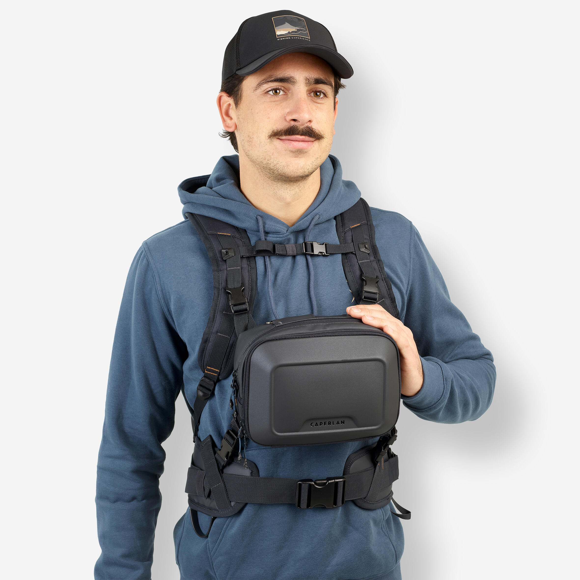 mochila-de-pesca-716qua-1.jpg Mochila Pesca Chest Pack 500 15 Litros + 5 Litros | Decathlon - Imagen 1