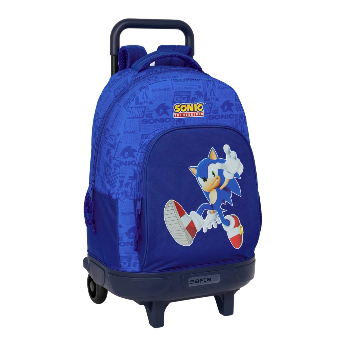 mochila-de-sonic-078fof-1.jpg Mochila grande con ruedas compact extraible Sonic Safta azul - Imagen 1