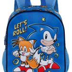 Mochila infantil Sonic & Tails 3D 31cm