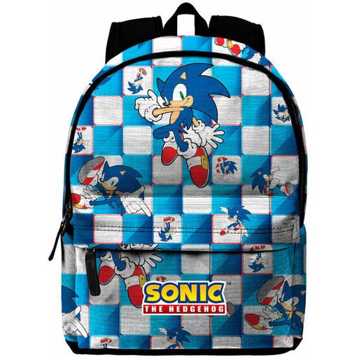 mochila-de-sonic-253xdv-1.jpg Mochila Infantil Sonic Con Bolsillo Frontal Y Asas Ajustables Azul - Imagen 1