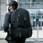 Mochila para Portátil para Hombre, Grande Mochila Viaje, Ligera, Ampliable, Bolsa de Trabajo, Mochila Hombre Antirrobo para Negocio Diario Viaje Escolares Mochila Trabajo Negro | Woreva