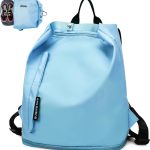Keyck Mochila Deportiva Mujer Bolsa Viaje Impermeable Mochila Playa, Azul | con Compartimento Zapatos y Bolsillo Húmedo, Ligera Pequeña Mochilas ...