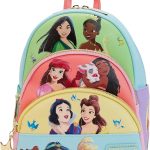 LOUNGEFLY Disney Princess Mini mochila de triple bolsillo : Amazon.es: Moda