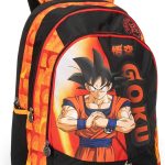 Dragon Ball Mochila escolar sin ruedas oficial, Dragon Ball, con 2 amplios espacios centrales, amplio bolsillo frontal, correas ajustables y ...