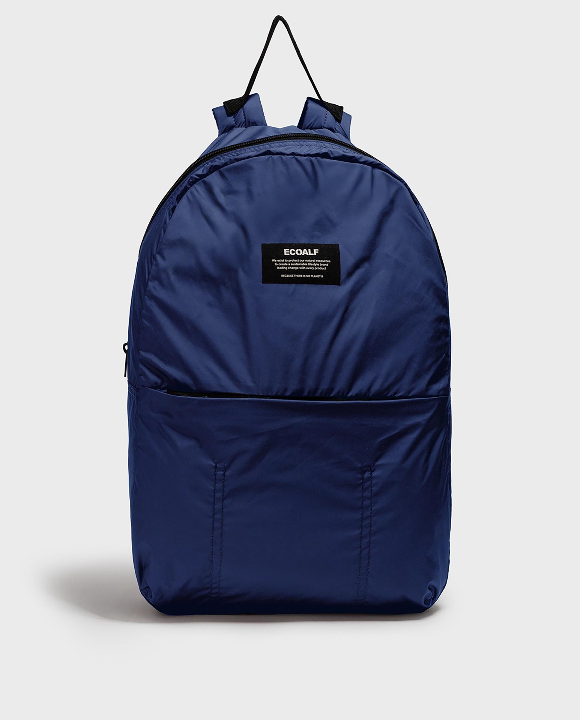 mochila-ecoalf-710tmh-1.jpg Mochila unisex plegable con bolsillo frontal Azul oscuro Ecoalf - Imagen 1