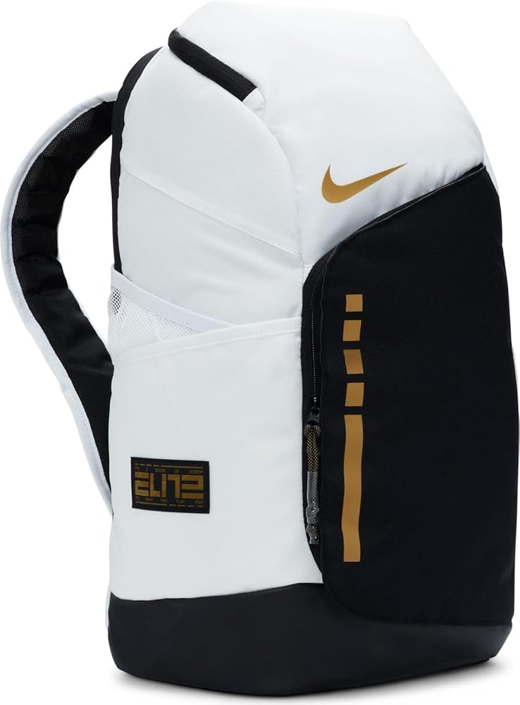 mochila-elite-087qro-1.jpg NIKE Elite Mochilas Blanco/Negro/Oro Metálico Talla Única, Blanco/Negro/Oro Metálico, Talla única, Retro : Amazon.es: Moda - Imagen 1