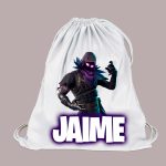 Mochila FORTNITE personalizada con nombre modelo Cuervo
