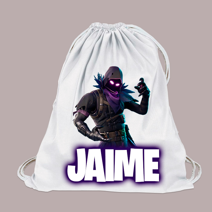 mochila-fortnite-526zcg-1.jpg Mochila FORTNITE personalizada con nombre modelo Cuervo - Imagen 1