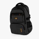 Mochila casual multifuncional bolsillos negro