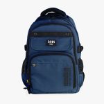 Mochila casual multifuncional bolsillos azul