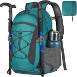 RAINSMORE Mochila Plegable Impermeable de 40 Litros para Senderismo, Mochila de Viaje Unisex Ligera para Marcha Camping Excursiones Acampadas Montaña al aire libre, Verde : Amazon.es: Deportes y aire libre