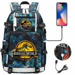 Nueva mochila escolar Jurassic World Park USB de gran capacidad para adolescentes, mochila de viaje para ordenador portátil para hombres y mujeres, mochilas escolares para niñas y niños AliExpress ...