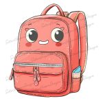 Mochila roja Kawaii Cartoon Clipart PNG ilustración, Linda mochila Kawaii School png, Kawaii School pngs clipart, Mochila linda para niños png Etsy España