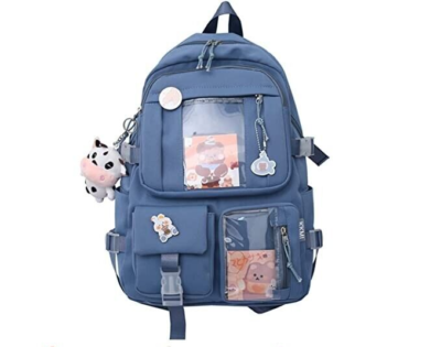 mochila-kawaii-566mxp.png Kawaii Backpack with Pins Badges, Large Capacity Aesthetic School Bag for Teen G | eBay - Imagen 1
