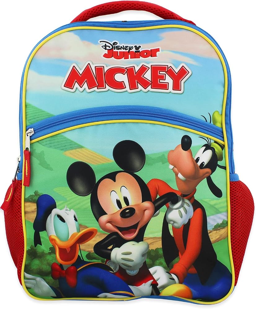 mochila-mickey-mouse-030tkb-1.jpg Mickey Mouse and Friends Boys Girls 16 Inch School Backpack (Blue, One Size) : Amazon.es: Moda - Imagen 1