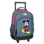 Mochila con ruedas Mickey Blue Mickey Mouse Azul 43cm | Maletia.com