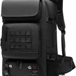 YIORYO Mochila for computadora portátil con Resorte a Prueba de Ladrones, Mochila Multifuncional for Hombres, Bolsa Deportiva de Viaje de Corta Distancia de Gran Capacidad de 60L (Grey : Black) : Amazon.es: